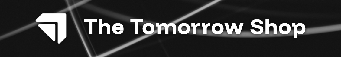 Company page cover: wordmark over light streaks